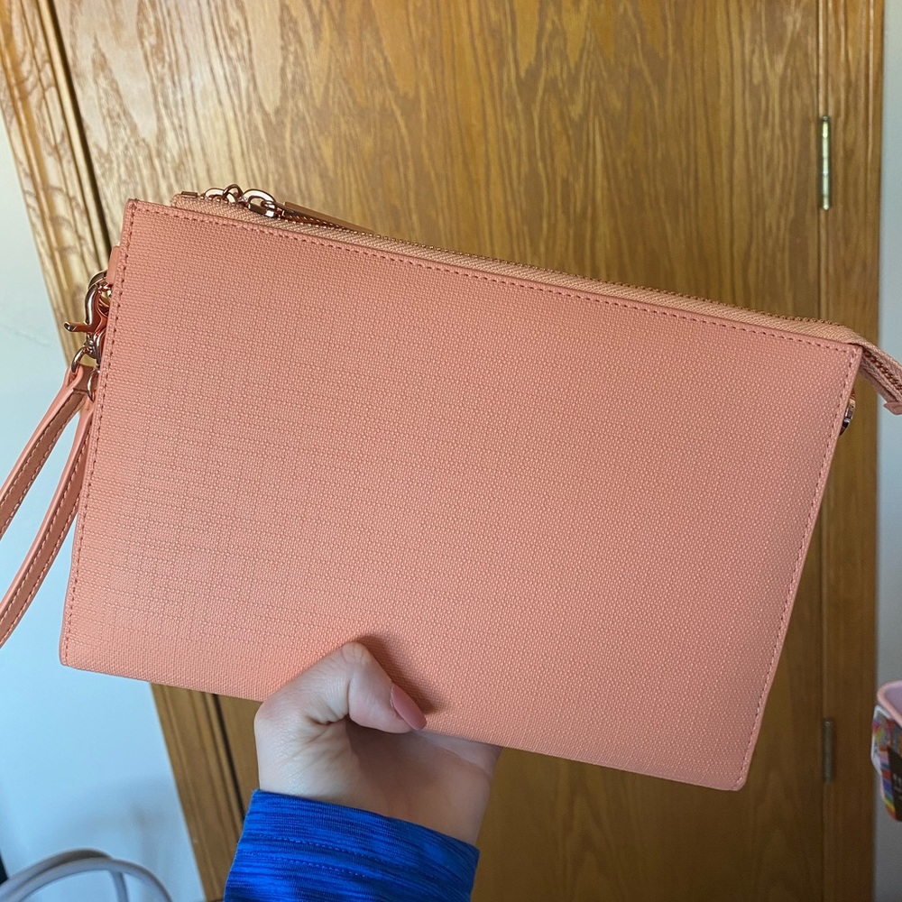 Dagne Dover Essentials Clutch in Pomelo